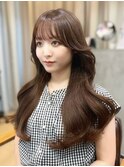 ヨシンモリヘア 韓国レイヤー 大人ブラウン