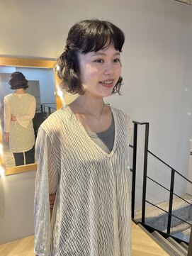 ヌープヘアーアイス(NUUP.hair ici) 20代30代くせ毛風パーマブルージュナチュラル透明感