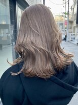 サンクプロジェクト(cinq PROJECT)&nbsp;ミルクティーベージュダブルカラー暗め透明感グレージュ