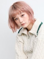 エンタク 新宿(enntaku)&nbsp;マロンベージュ/Aラインボブ/かきあげ/インナーカラー[新宿駅]