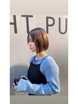 スウィープ 札幌大通(sweep) ぱつっとボブ　切りっぱなしボブ　ミニボブ