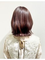 リレア 金町(Relair) カシスピンク×ミディアムボブ「taku」
