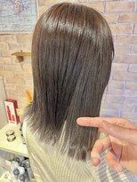 ブレス ヘアー clara店(Bless HAIR) 20代.30代.40代/外ハネが大人かわいい/切りっぱなしボブ/透明感