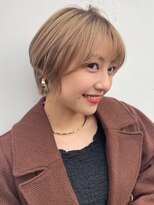 カインド 南青山(hair&make up KIND) マロンベージュ くすみベージュ ショートボブ 【KIND 南青山】