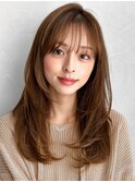 -レイヤーカット20代30代40代◎ミニウルフ前髪エアリーカール