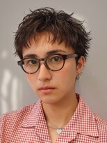 オーシャントーキョー 仙台(OCEAN TOKYO)&nbsp;黒髪アップバングショートメンズパーマツーブロックビジネス