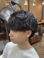 スタジオフォーエイチ(STUDIO 4H)&nbsp;シルバーハイライトカラー/波巻きツイストスパイラル/マッシュ