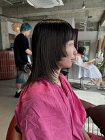 トッド(tod)&nbsp;ミディアムヘア/ステップカット/レイヤーカット/黒髪/前髪有り