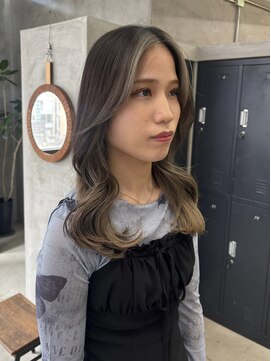 テトヘアー(teto hair) フェイスフレーミング、デザインカラー、ミディアム