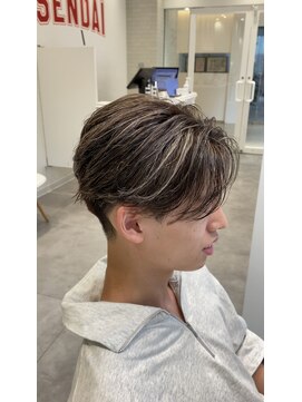 オーシャントーキョー 仙台(OCEAN TOKYO) フェザーショートニュアンスパーマセンターパートツーブロック