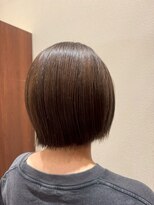 アクセ&nbsp;大人可愛い切りっぱなしボブ＊マロンベージュ＊30代40代