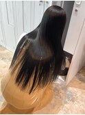 美髪ストレート×髪質改善艶カラー
