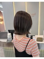 ロンドリゼル 札幌(Lond RiseL) オリーブグレー/前髪/ボブ/マロンベージュ/レイヤーカット/小顔