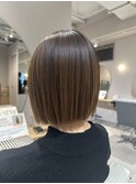 切りっぱなしボブ