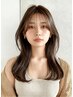 人気No.1☆艶髪にしたい方◎小顔カット+天使の艶カラー¥17600→¥16500
