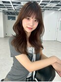 韓国風くびれアッシュブラウンカラー