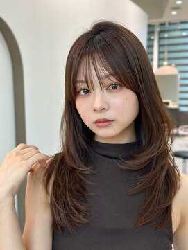 ライズ ネックス ザ サロン 渋谷(LIZE nex the salon) 【小顔レイヤーカット　前髪あり　#6】#渋谷駅#韓国#髪質改善