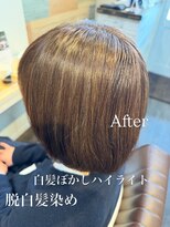 アンリルヘア(enrire hair.)&nbsp;脱白髪染めナチュラルハイライトカラー