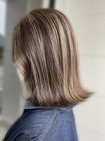 アース 戸塚店(HAIR&MAKE EARTH)&nbsp;20代30代40代ハイライト外国人風カラープラチナベージュボブ