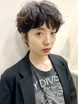 イギー(igggy) マッシュショート パーマ レイヤー ボブ スパイラルパーマ