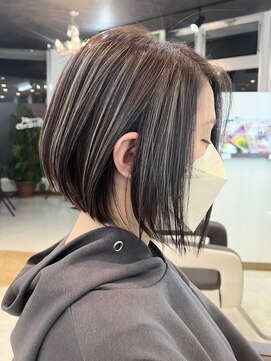 ガーデン 小山店(garden) 宇都宮ショートボブショートカット白髪ぼかしハイライト白髪染め
