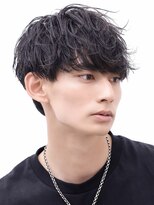 アーリー(Ali'i) ラフスパイラルパーマメンズマッシュツーブロック