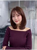 髪質改善似合わせ前髪カットイメチェンレイヤーダークブルー