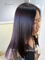 フルクタ(Fructa) ピンクパープルカラーに髪質改善トリートメント