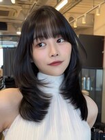 コート 青山(Cote)&nbsp;20代30代40代50代王道ワンカールひし形レイヤーブラウンカラー