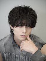 プリアバイポプルス 渋谷(pria by popls) マッシュウルフウルフカットシャドウパーマメンズ韓国ヘア