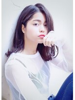 ヘアアンドメイク エジェリ(hair&make egerie) 暗髪スポーティーな外ハネロブ ダブルカラー 恵比寿