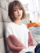 プレジール ヘアー デザイン(Plaisir Hair Design) とろみスイート×ナチュふわ空気感フェミポップボブ♪