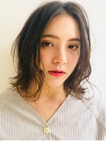 アピッシュ シェリ(apish cherie) ゆるパーマボブ