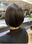 6Lv グレージュ ショートボブ
