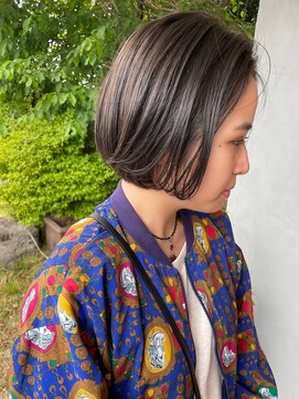 ヘア プロデュース キュオン(hair produce CUEON.) ボブ×オリーブグレージュ