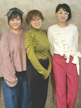 ブルー 青葉台(BLUE)の写真/スタイリストほとんどがママ美容師◎女性ならではの細やかな気遣いと、親しみやすさで気軽に相談できます♪