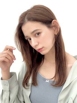 ジュネス 銀座(JYUNESU) ロングレイヤーグレージュカラー透明感ベージュ20代30代40代銀座