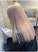 3309プラチナブロンドハイトーンカラーこなれヘアバイカラー