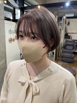 カシュカシュ(cache cache) 可愛いショートbobミルクティー