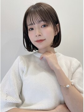 トルネード(TORNADO) 大人ガーリー チョコレート 小顔カット ボブ 薄めバング t428
