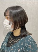 20代30代40代メリハリミディアムボブウルフ~糸ito~HIRO