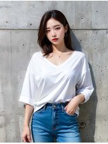 オリジンズヘアーセカンド 守谷店(Origins hair 2nd)&nbsp;韓国風レイヤーカット×ブラックアッシュ×｢髪質再生｣BYKARTE TR