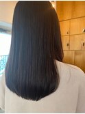 ストレートロング/ナチュラル/髪質改善/ダークグレージュ