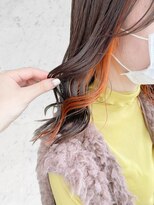 ブルー 盛岡店(BLUE)&nbsp;黒髪/グレーベージュ/レイヤーロング/前髪パーマ