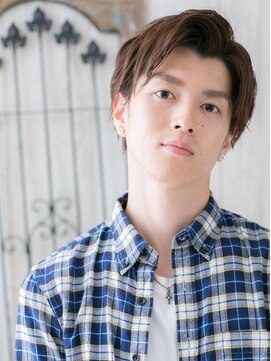 メンズヘア ビーセカンド 草加店(MENS HAIR B-2) アースカラーかき上げ刈り上げショートX草加