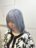 シェイロ(Cielro)&nbsp;【ホワイトブルー/寒色カラー/こなれミディ】SAKI