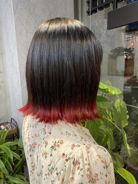 ディスコヘアー ベッロ(DISCO HAIR bello) 裾カラー×外ハネ