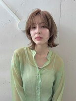 ヘアラウンジ ビーチ 青山 外苑前(hair lounge BEACH) レイヤーくびれボブナチュラルベージュ