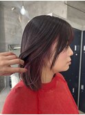 インナーカラーピンクバイオレット
