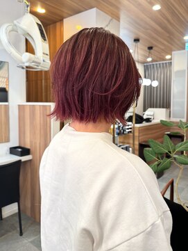 ビュートリアム ギンザ(BEAUTRIUM) ボブレイヤー＊顔周り＊顔周りレイヤー＊赤みカラー＊ボブ